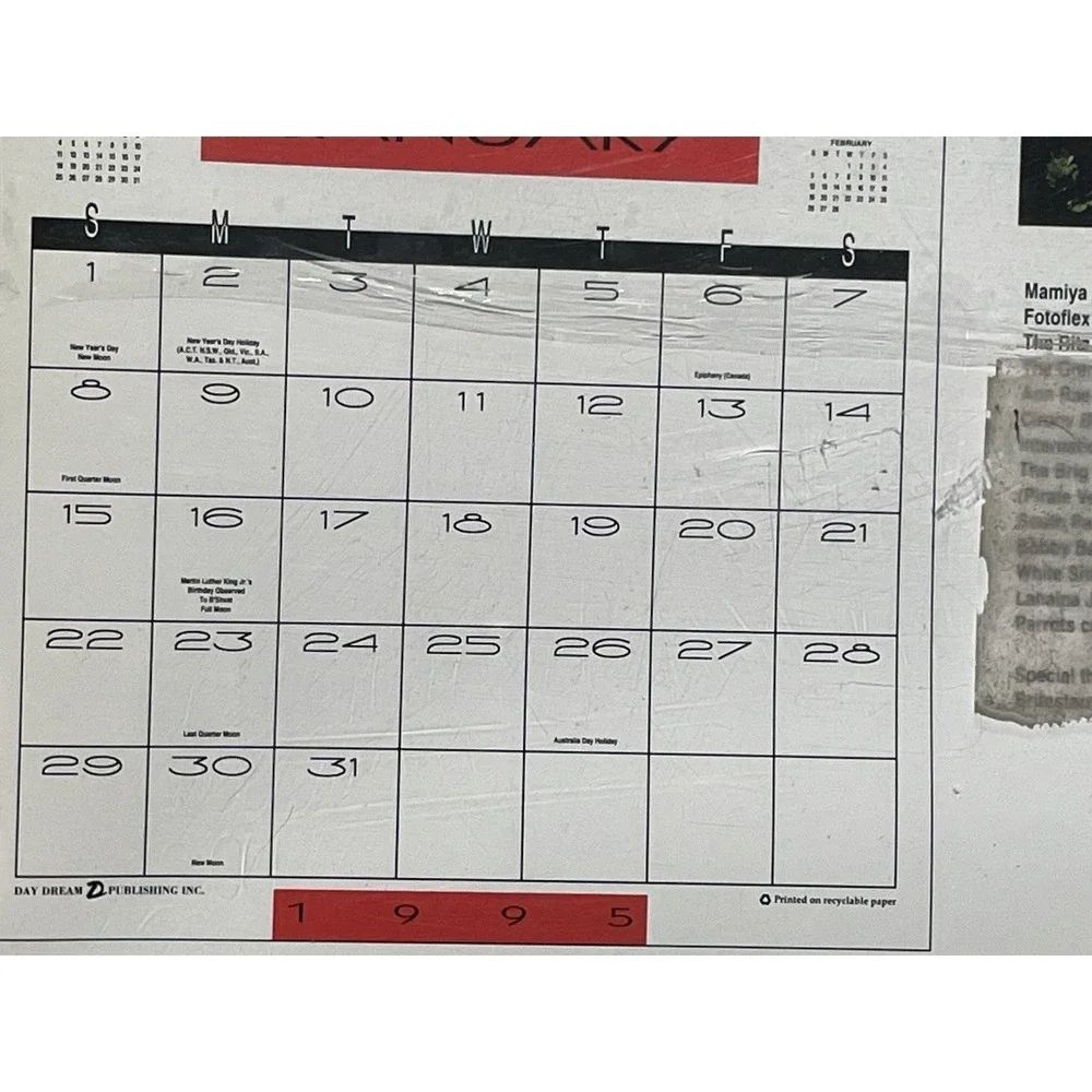 1995 Fabio Calendar